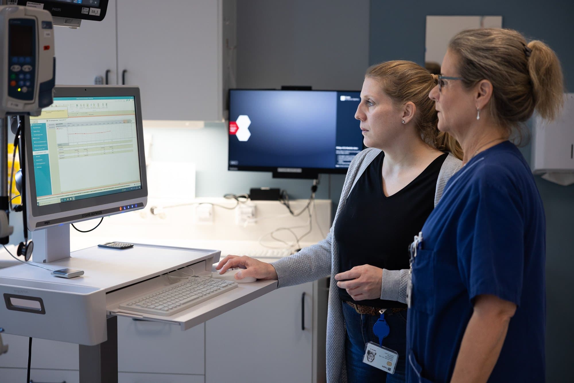 Carina Pettersson och Maria Gorwat har jobbat med införandet av AlgoDx. Carina Pettersson och Maria Gorwat har jobbat med införandet av AlgoDx.