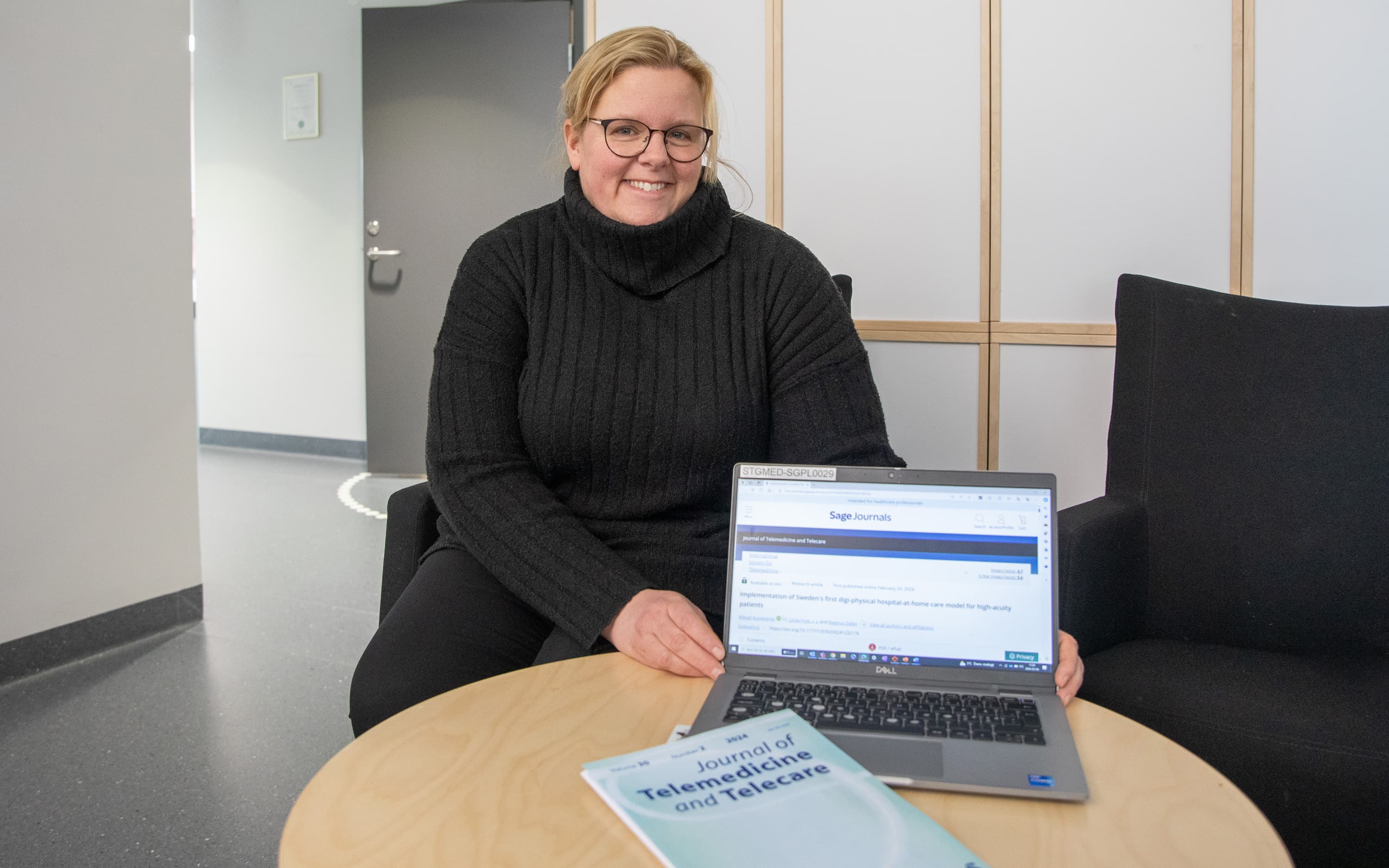 Linda Frisk Linda Frisk är andreförfattare till artikeln i senaste numret av Journal of Telemedicine and Telecare.