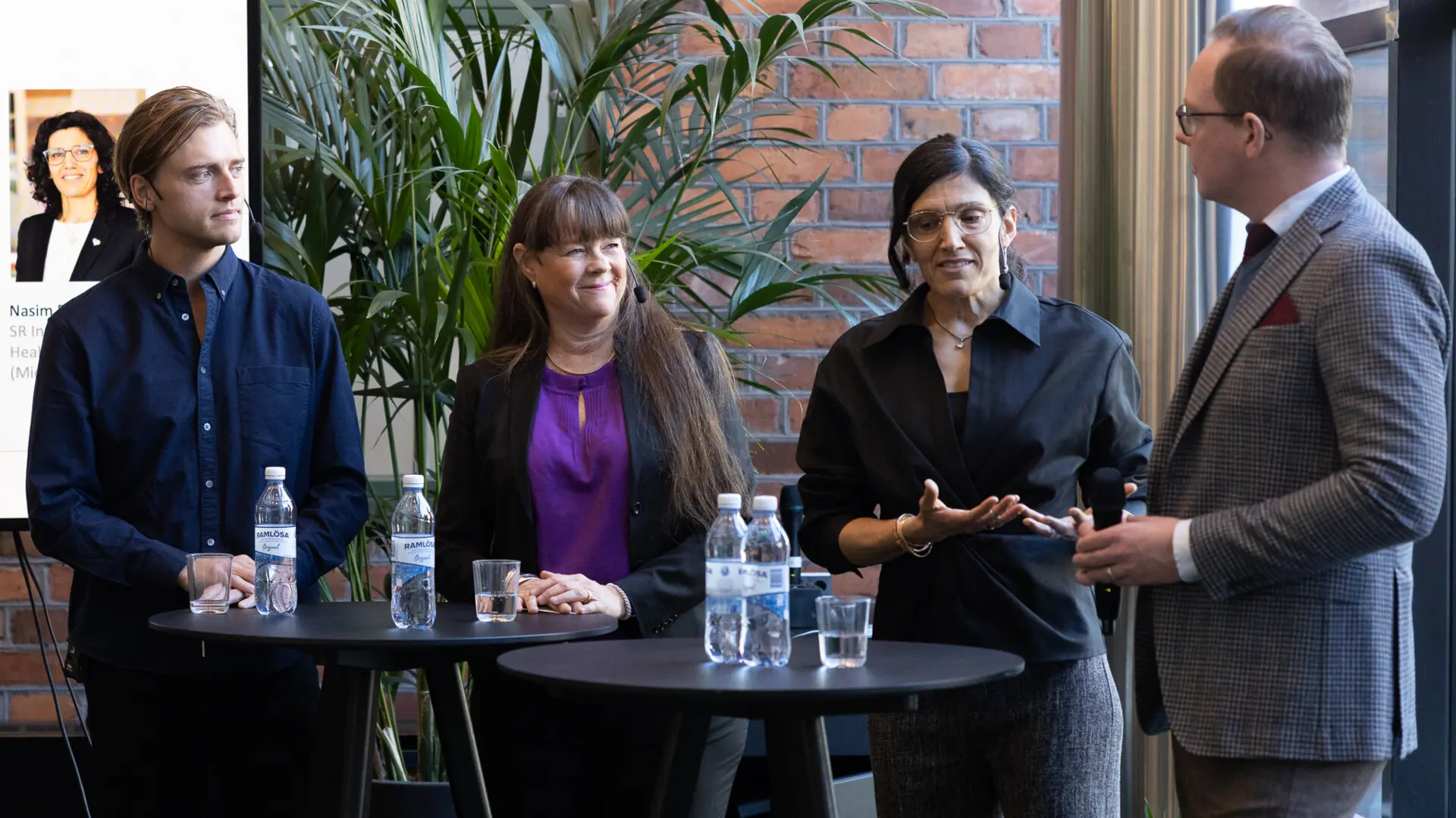 Lunchseminariet avslutades med en paneldebatt med Mikael Kastengren, Medoma, Gunilla Wahlström från Medicinkliniken, Nasim Farrokhnia från Microsoft och Daniel Forslund från Vårdföretagarna.